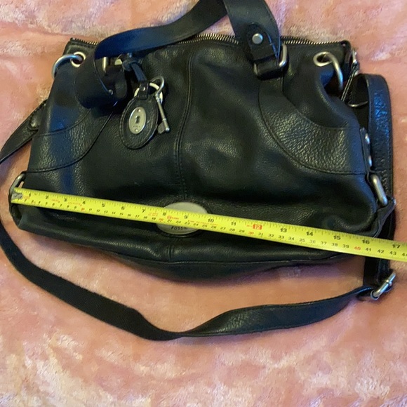 Super Clean Vintage Fossil Leather Handbag - Picture 9 of 11